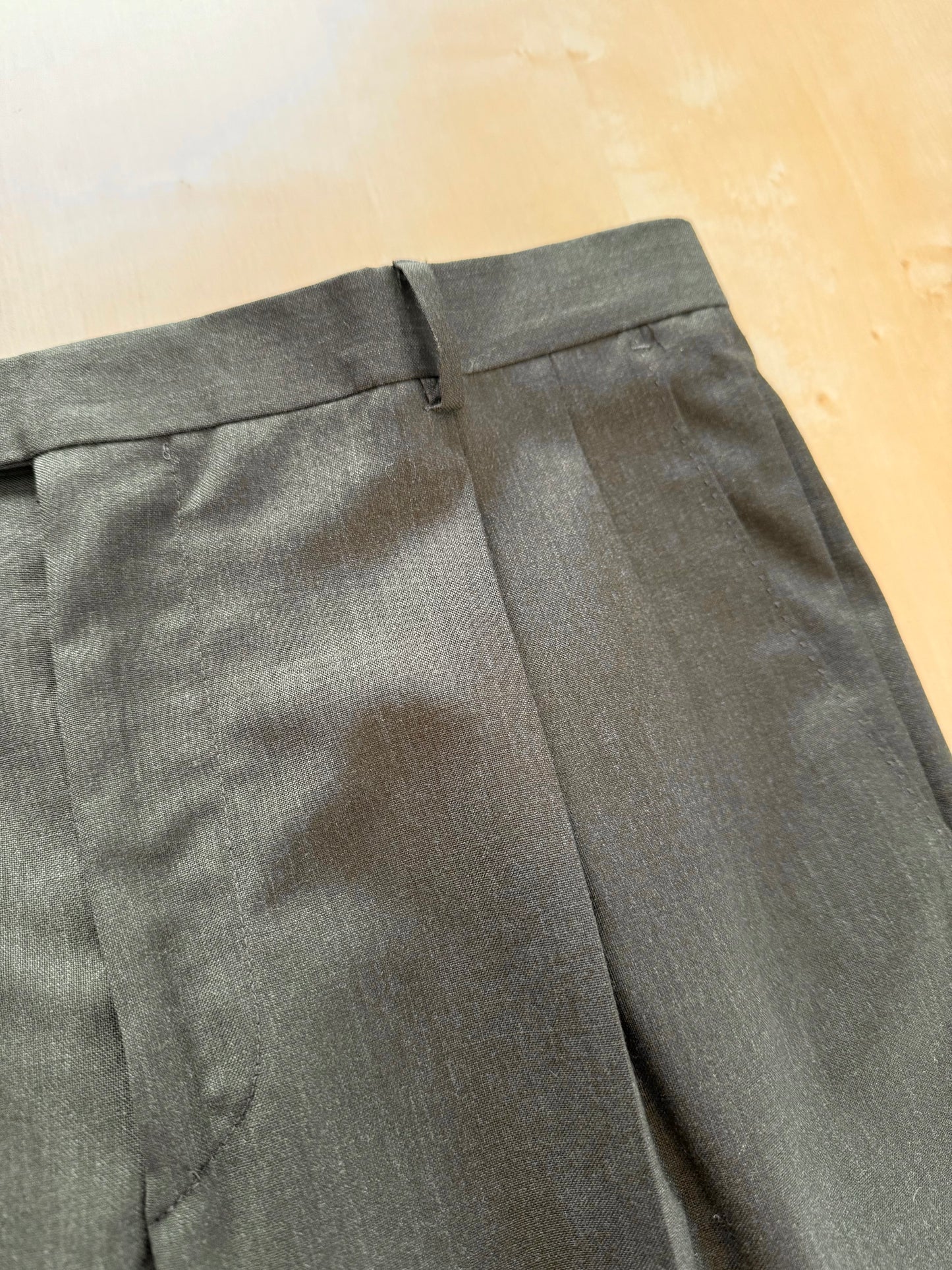 Pantaloni fresco lana verde scuro - tg. 48/50