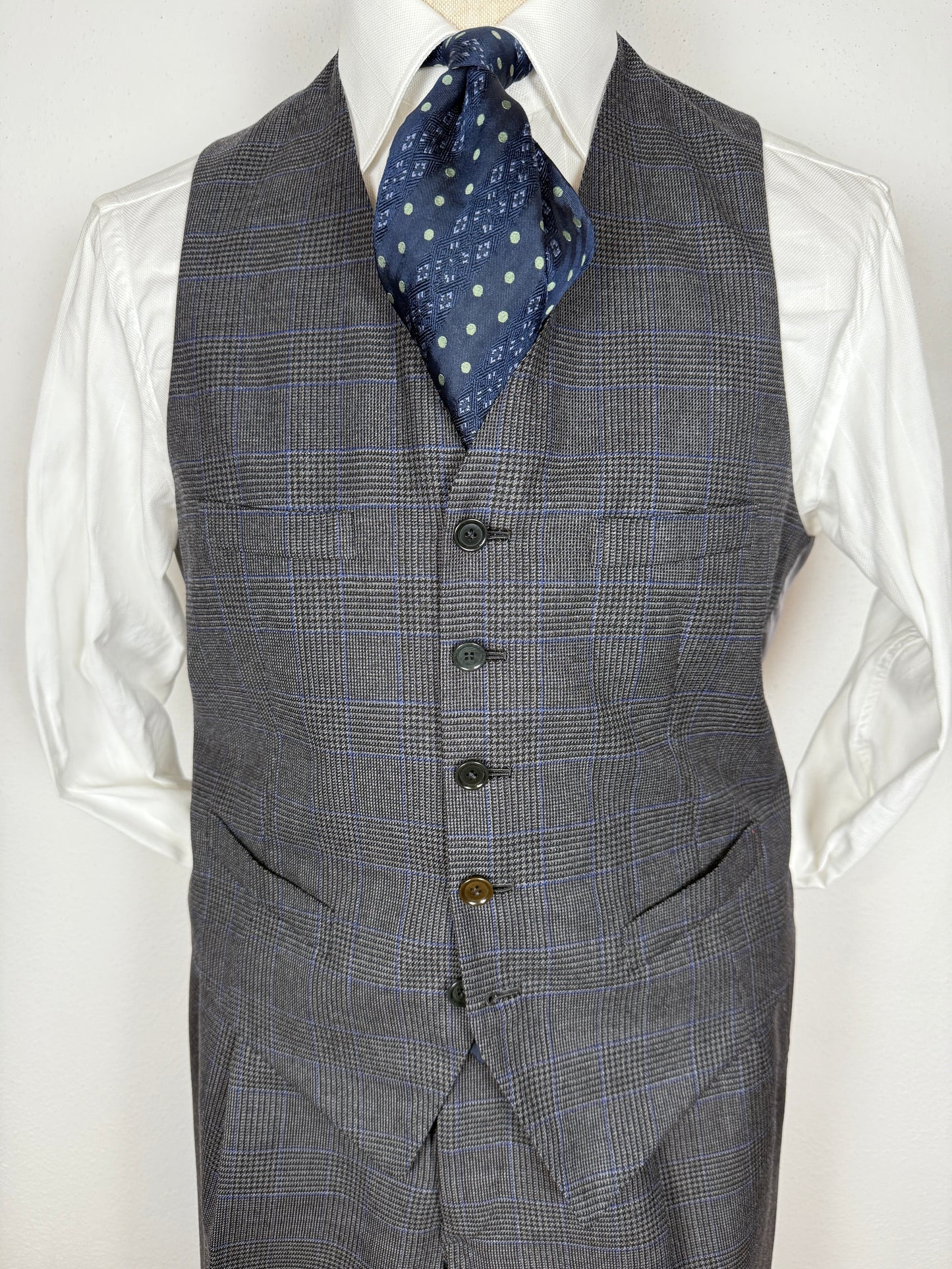 Completo 3 pezzi sartoriale principe di Galles - tg. 50