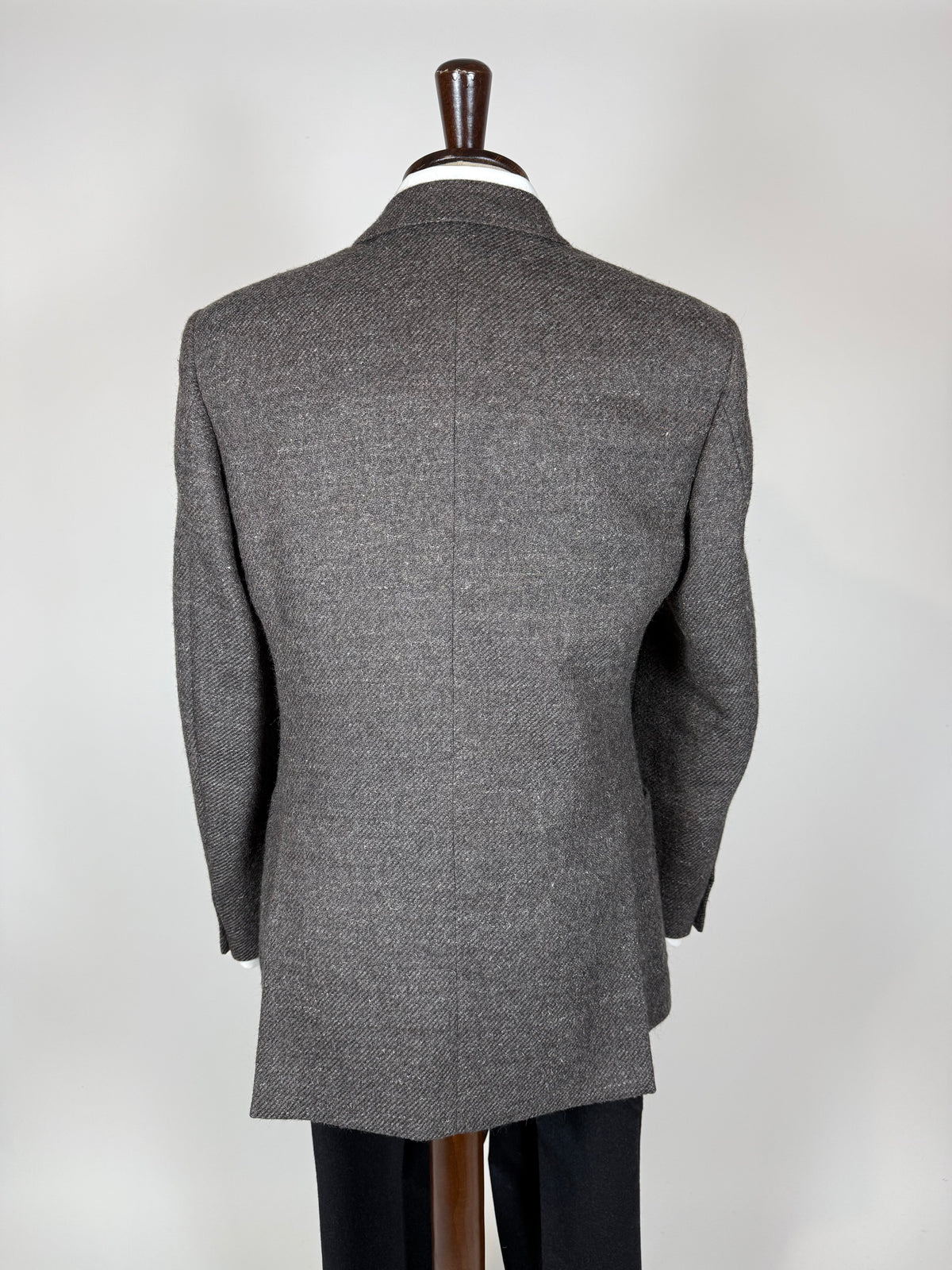 Giacca Corneliani anni '70/'80 tweed marrone tabacco - tg. 46/48