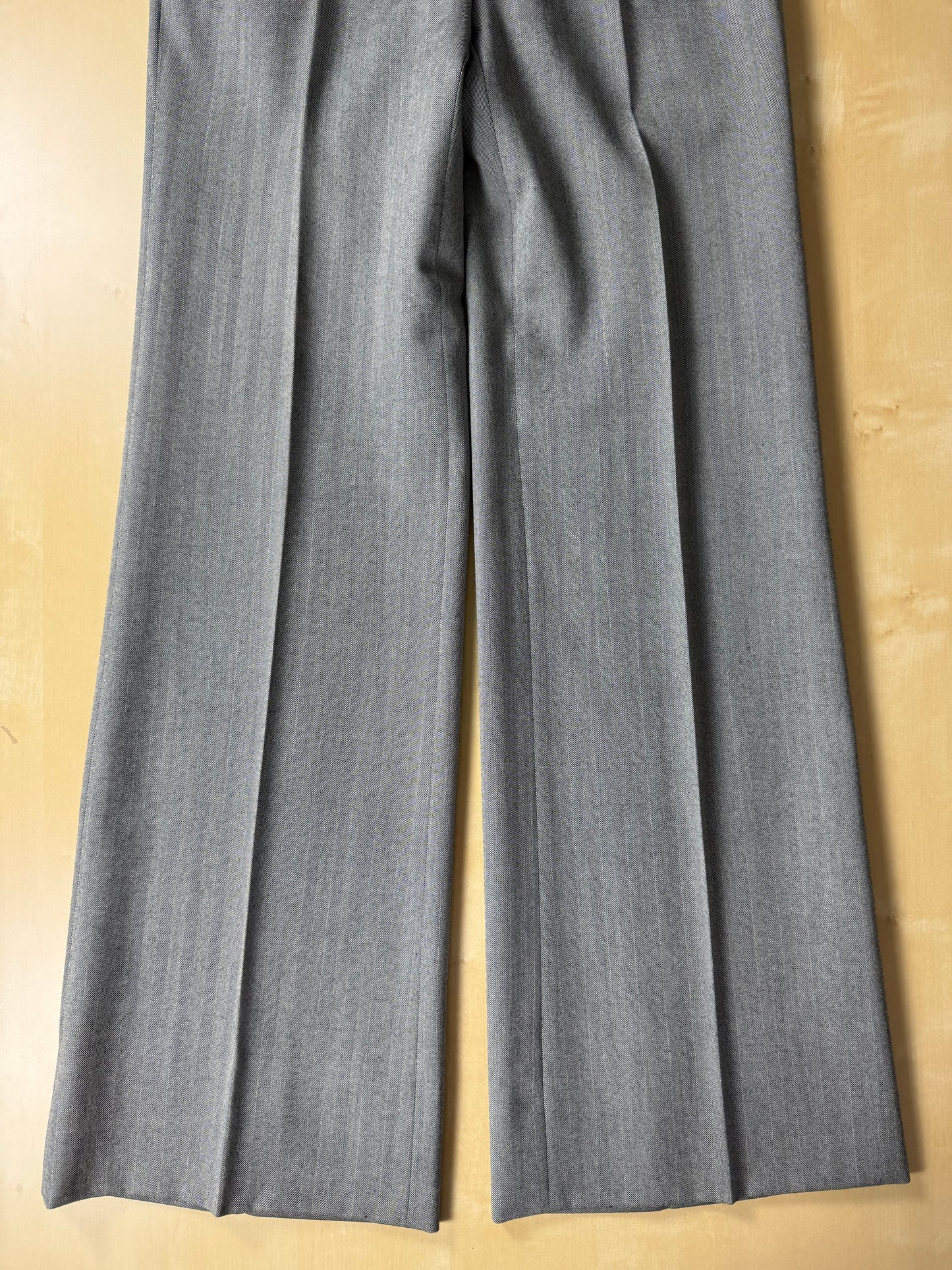Completo 3 pezzi anni '70 herrigbone grigio - tg. 44