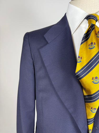 Giacca anni '60/'70 lana-terital blu - tg. 50/52
