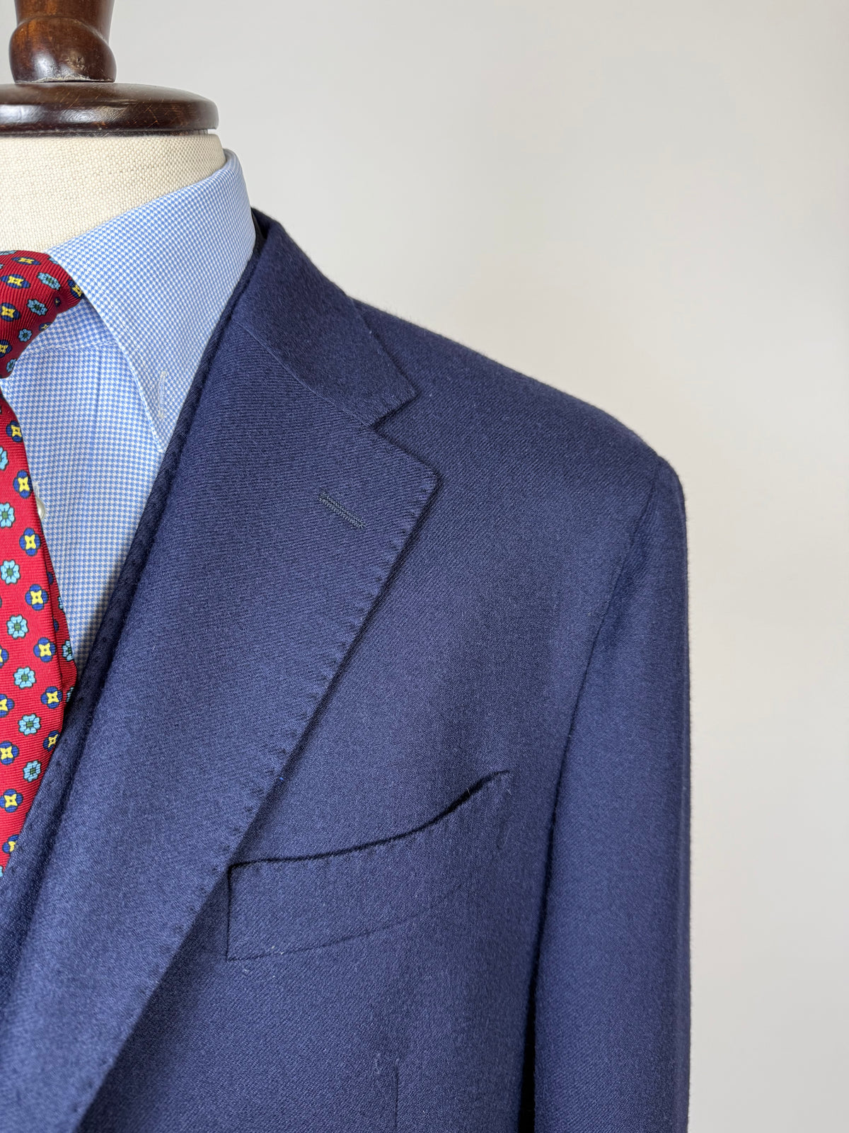 Giacca + panciotto De Paz flanella blu - tg. 54/56