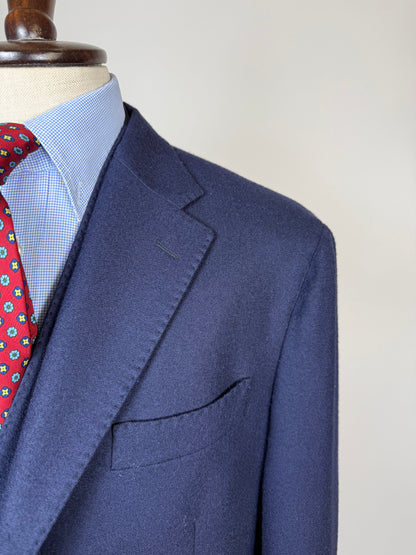 Giacca + panciotto De Paz flanella blu - tg. 54/56