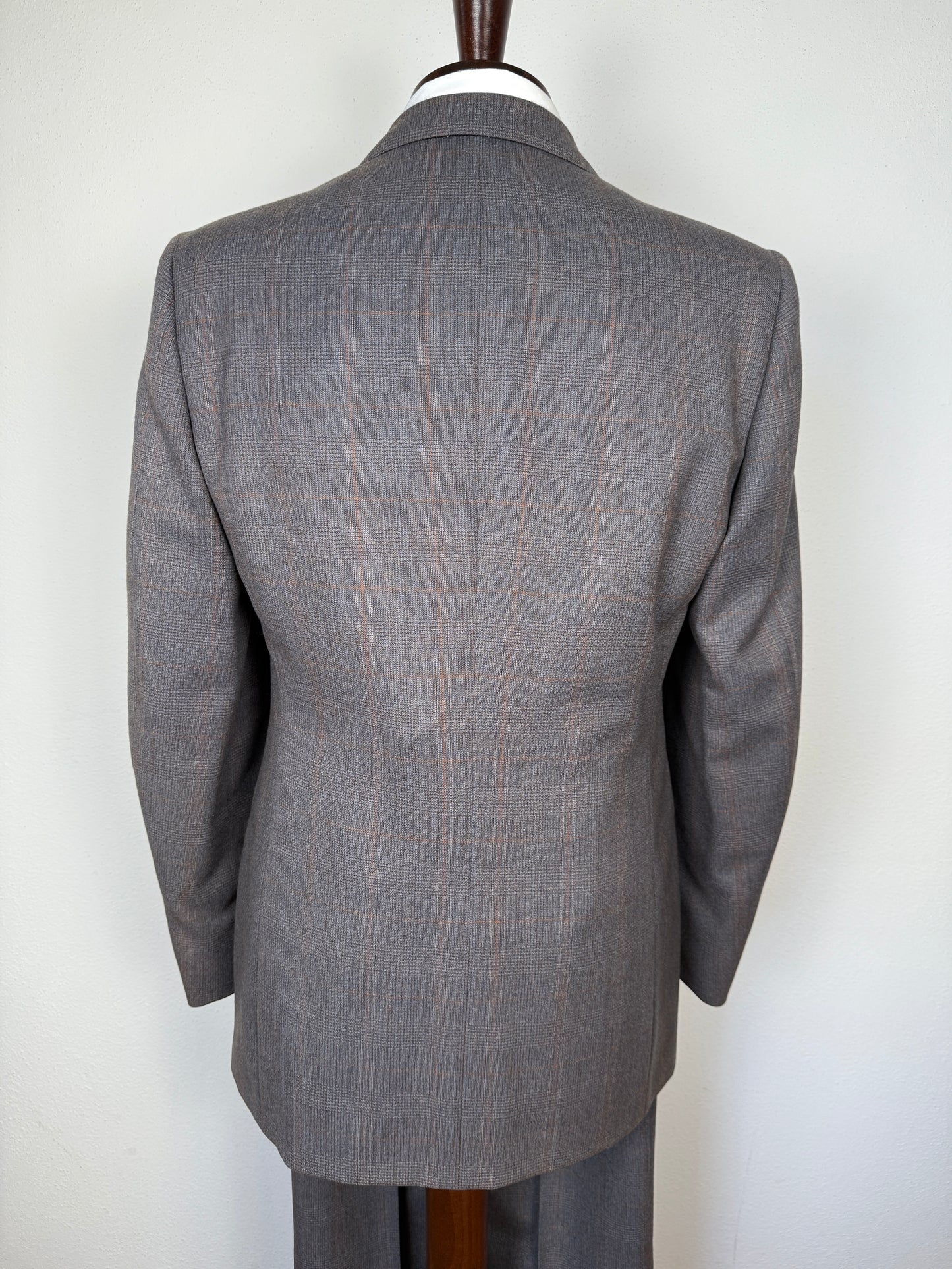 Completo doppiopetto anni ‘70/‘80 flanella principe di Galles (NOS) - tg. 48