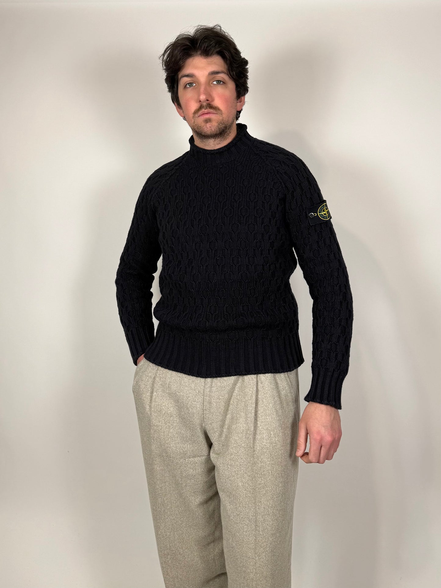Maglione Stone Island cotone nido d’ape - S/M