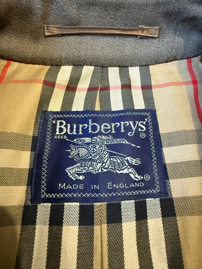 Trench Burberrys anni ‘80 in covert 100% lana - tg. 50-52