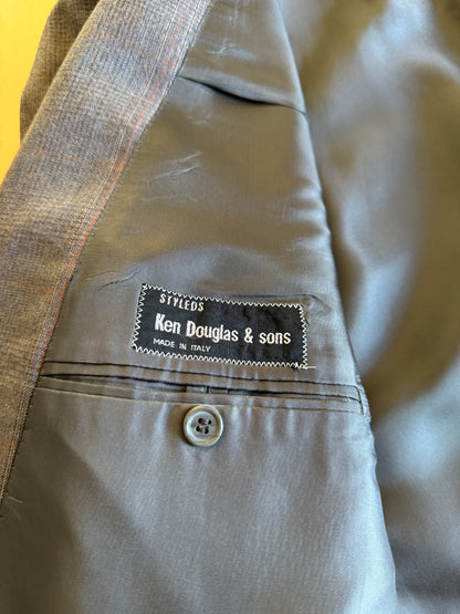 Completo doppiopetto anni ‘70/‘80 flanella principe di Galles (NOS) - tg. 48