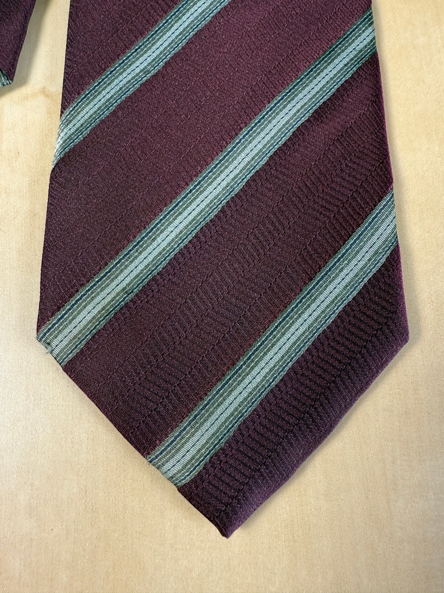 Cravatta Armani regimental bordeaux