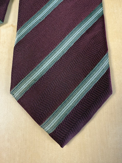 Cravatta Armani regimental bordeaux