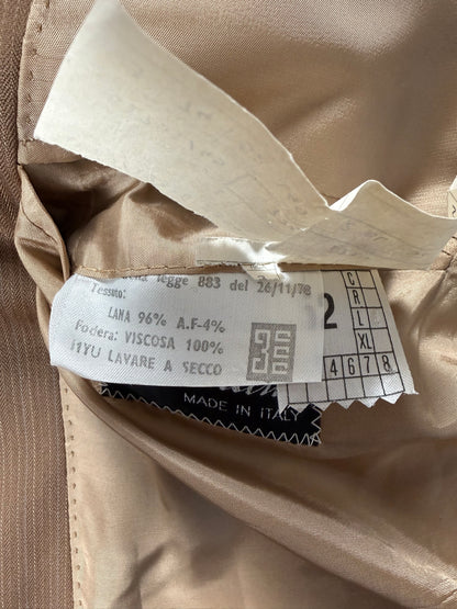 Completo Corneliani anni ‘70 lana pettinata marrone - tg. 48