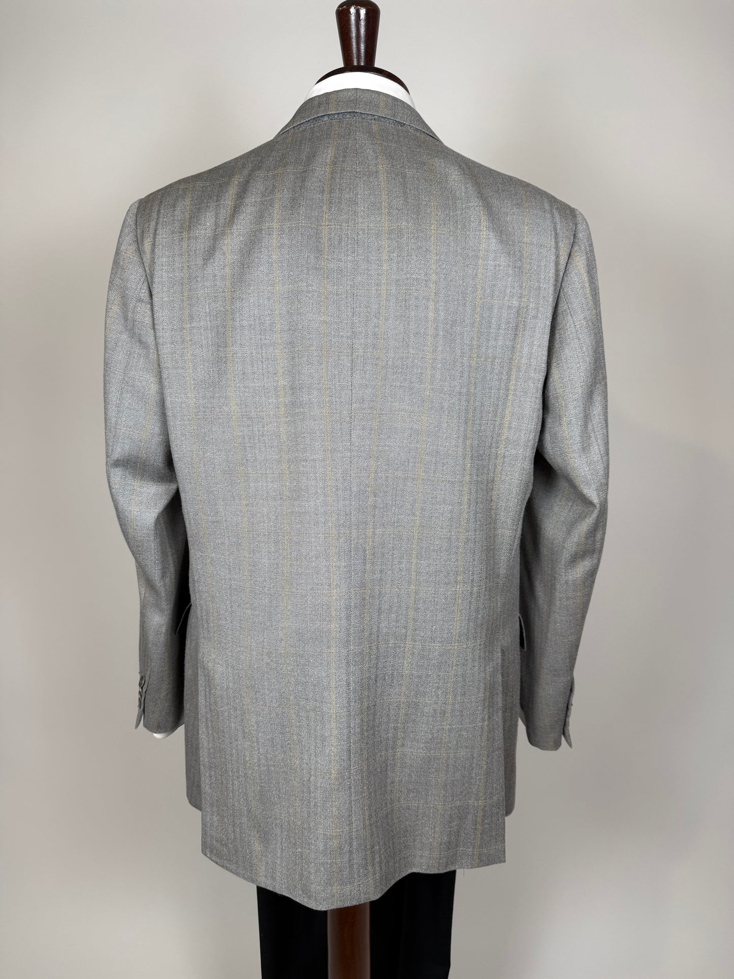 Giacca Isaia seta e lana herringbone - tg. 52