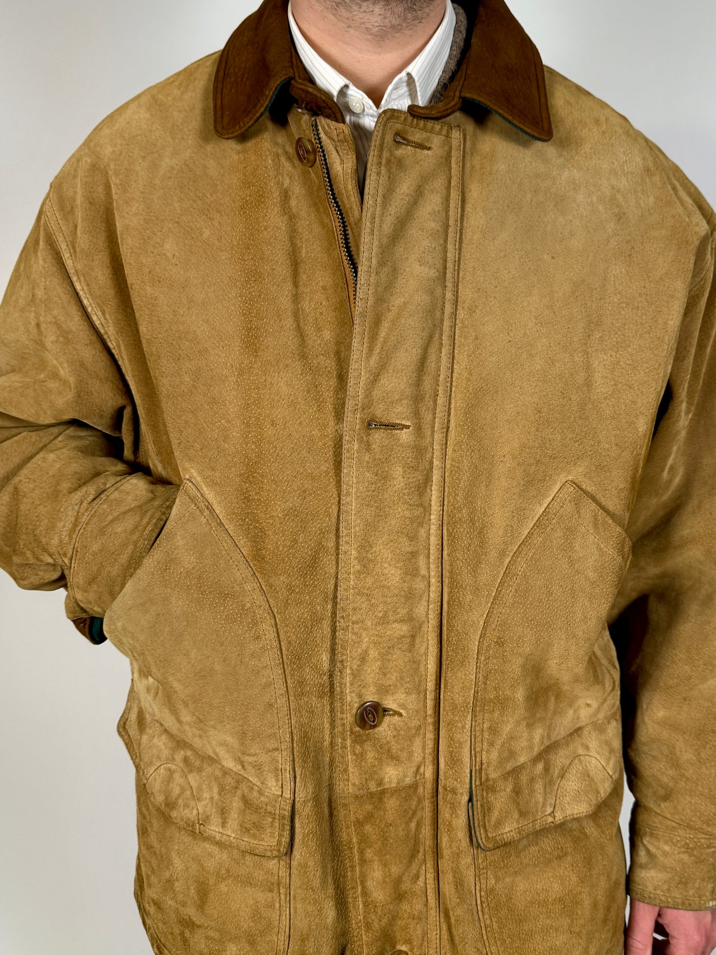 Giaccone Gant “Country coat” vintage pelle scamosciata - XL (52-56)