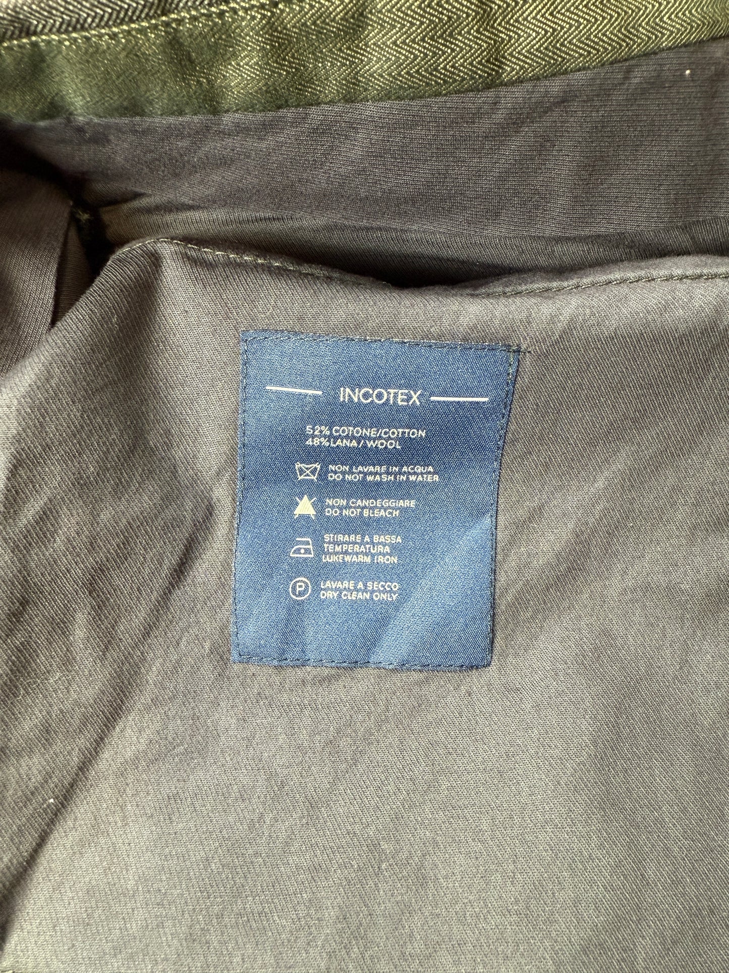 Pantaloni Incotex in cotone e lana - tg. 46/48