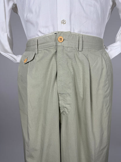 Pantaloni Valentino Jeans anni '80 tela di cotone - tg. 52