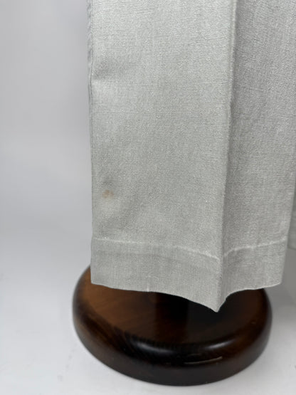 Pantaloni in misto lino anni ‘80 color avorio - tg. 50