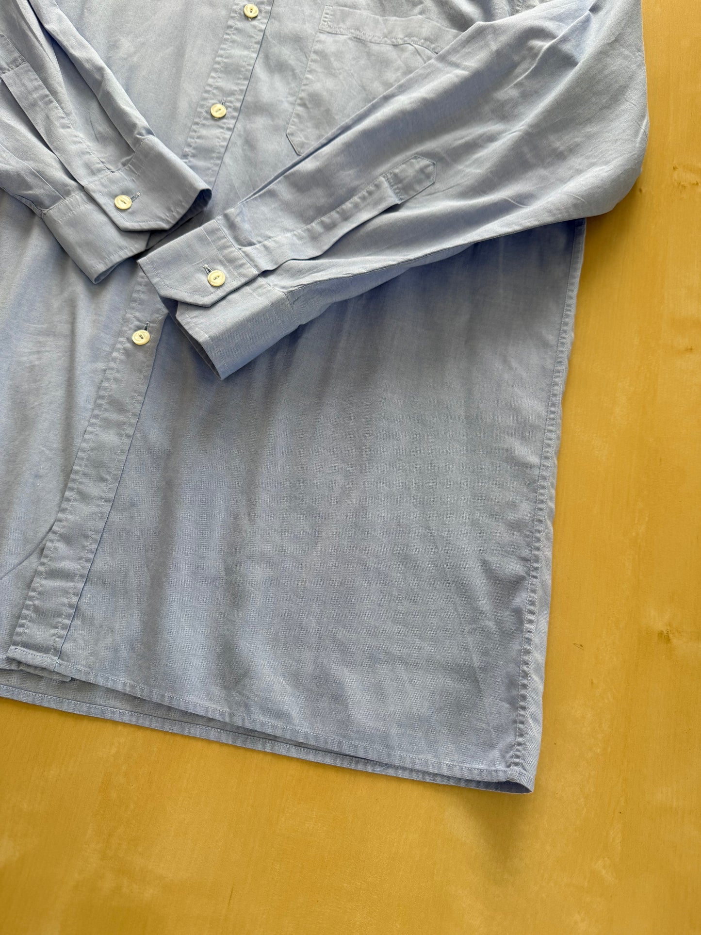 Camicia sartoriale anni ‘70/‘80 Oxford azzurro - M/L collo 42