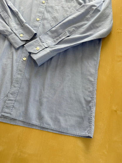 Camicia sartoriale anni ‘70/‘80 Oxford azzurro - M/L collo 42