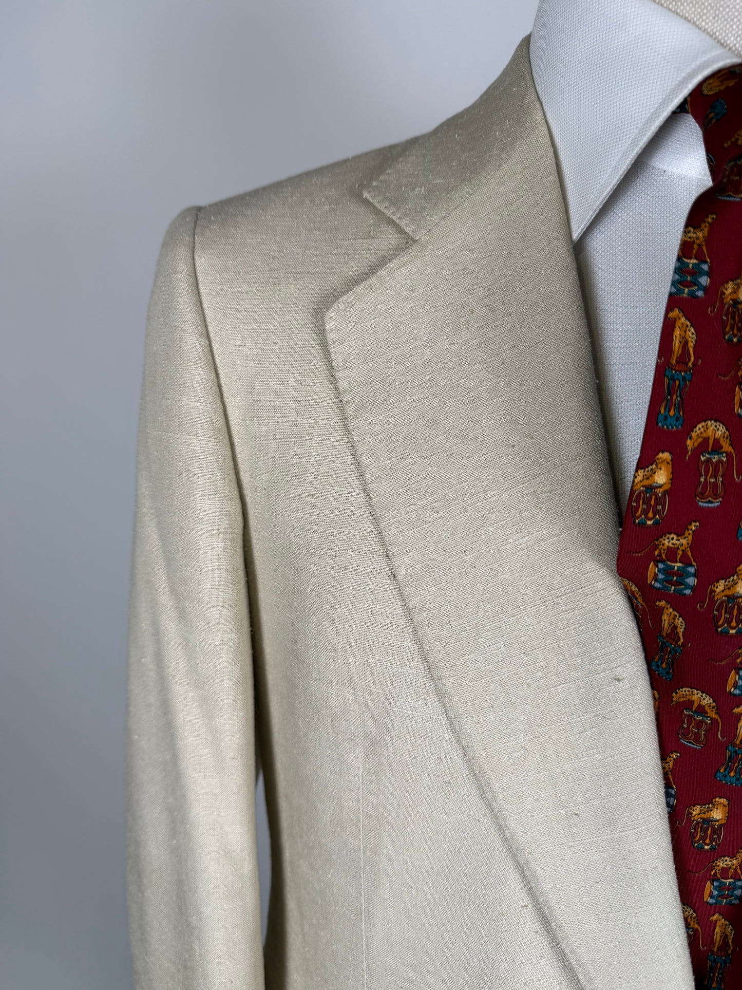 Giacca Lanvin anni '70/'80 in pura seta avorio - tg. 48