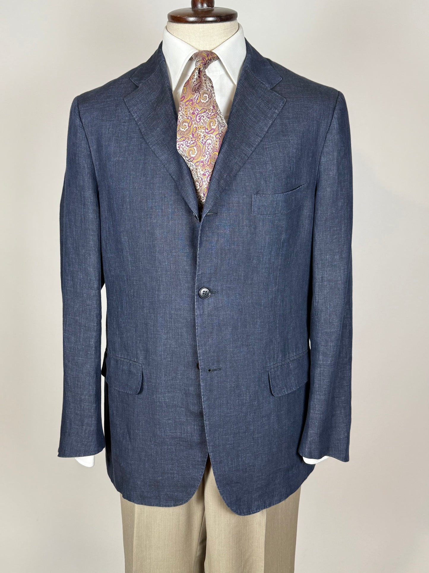 Giacca Isaia sfoderata in lino - tg. 52