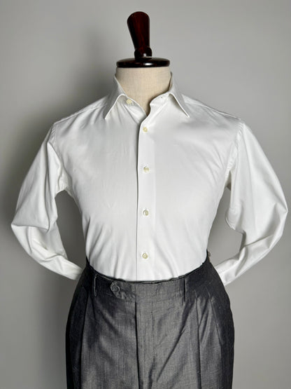 Camicia bianca Suitsupply twill cotone egiziano - XS/S collo 38