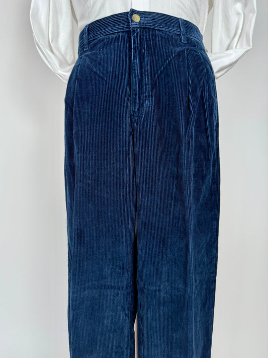 Pantaloni velluto a coste blu anni ‘90 - tg. 48
