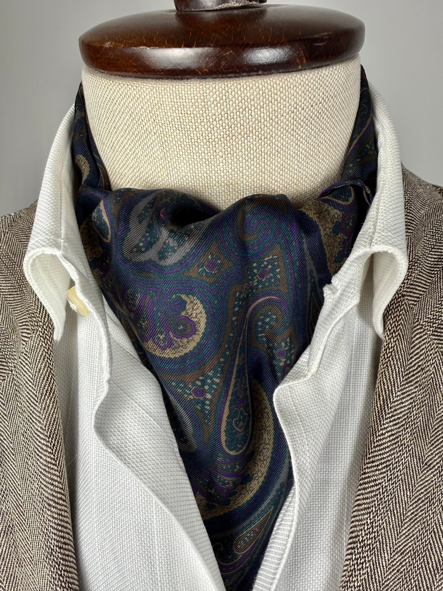Ascot paisley blu notte