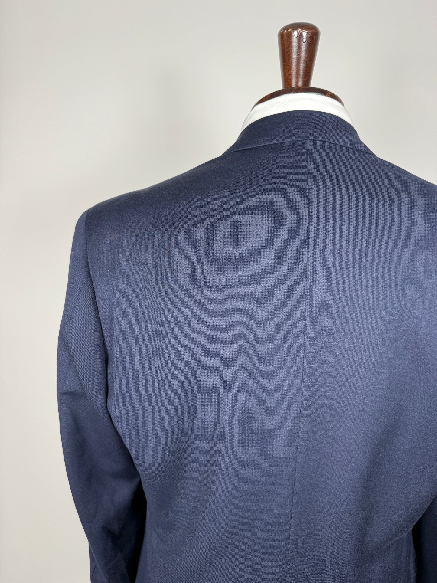 Giacca doppiopetto anni ‘80 flanella blu - tg. 50/52