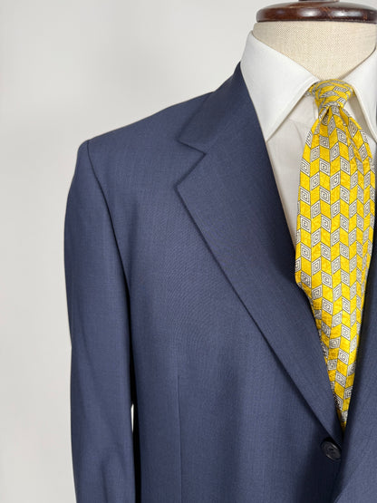 Completo fresco lana blu Trussardi anni '90 - tg. 50