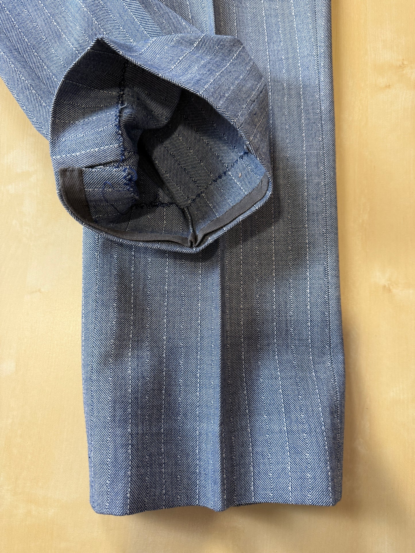 Completo anni ‘60 in grisaglia blu spinato - tg. 48