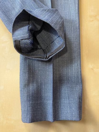 Completo anni ‘60 in grisaglia blu spinato - tg. 48