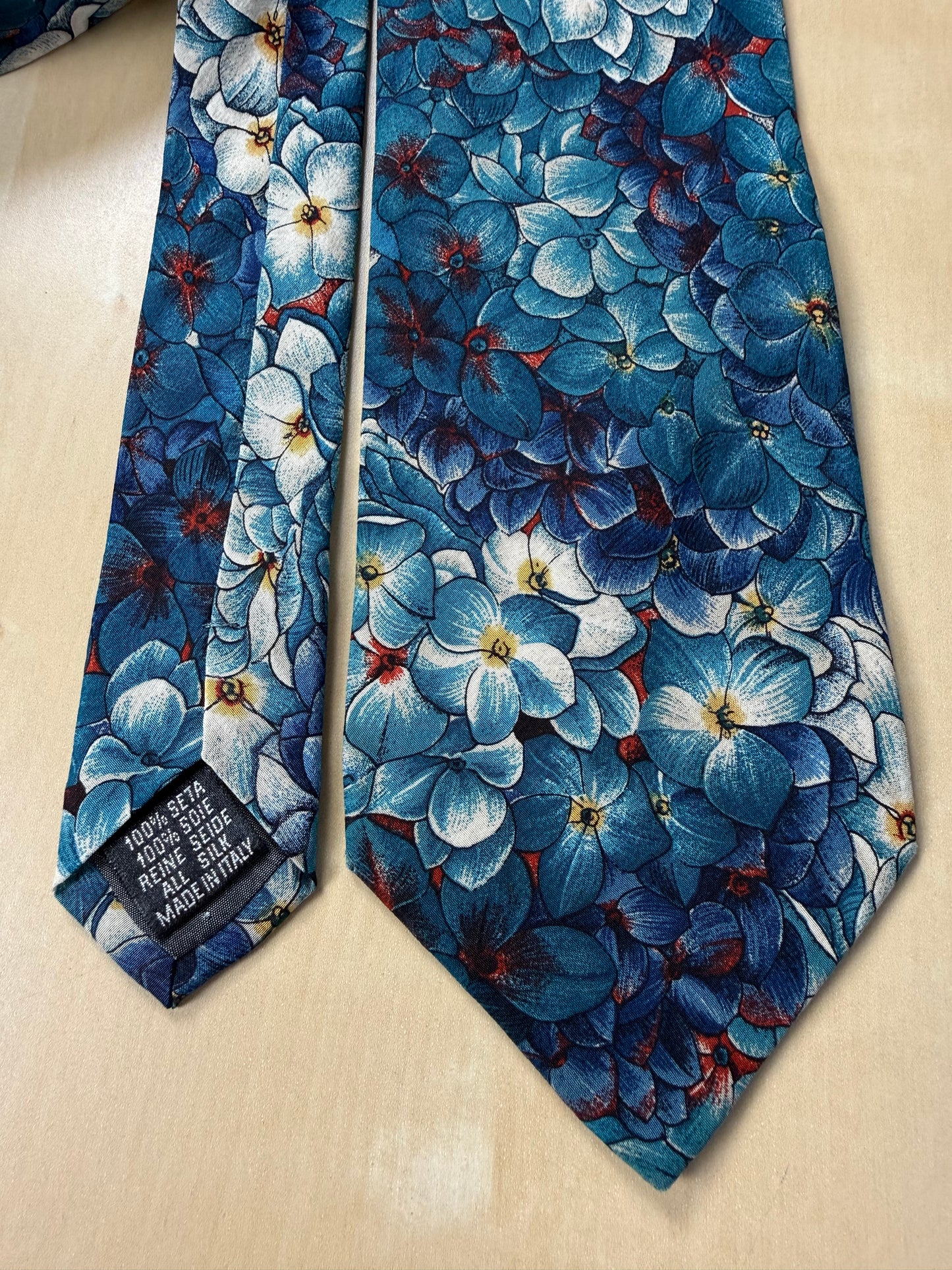 Cravatta Yves Saint Laurent vintage floreale