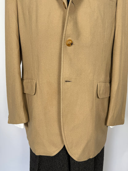 Giacca americana anni ‘60/‘70 in puro cashmere spinato - tg. 52