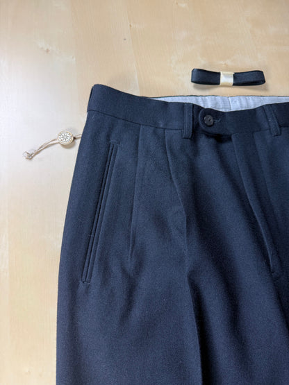 Pantaloni anni ‘80 flanella blu notte (NOS) - tg. 46