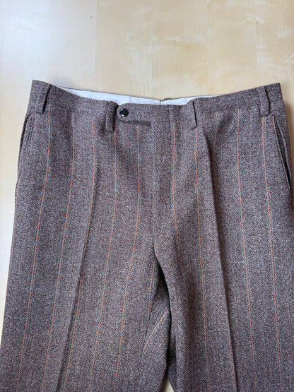 Completo anni ‘70 tweed marrone - tg. 50