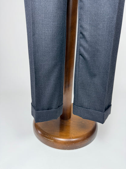 Pantaloni Burberry flanella pettinata antracite - tg. 50