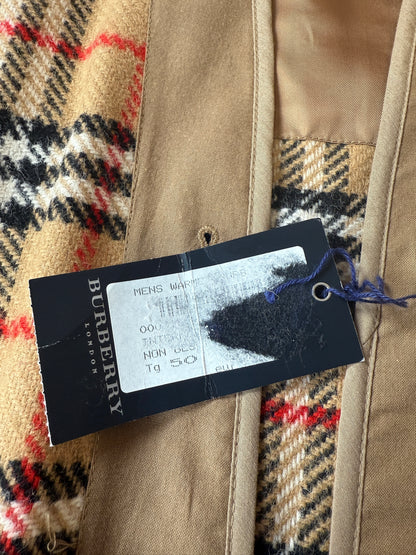 Burberry, warmer interno in pura lana per trench e impermeabili (nuovo) - tg. 50