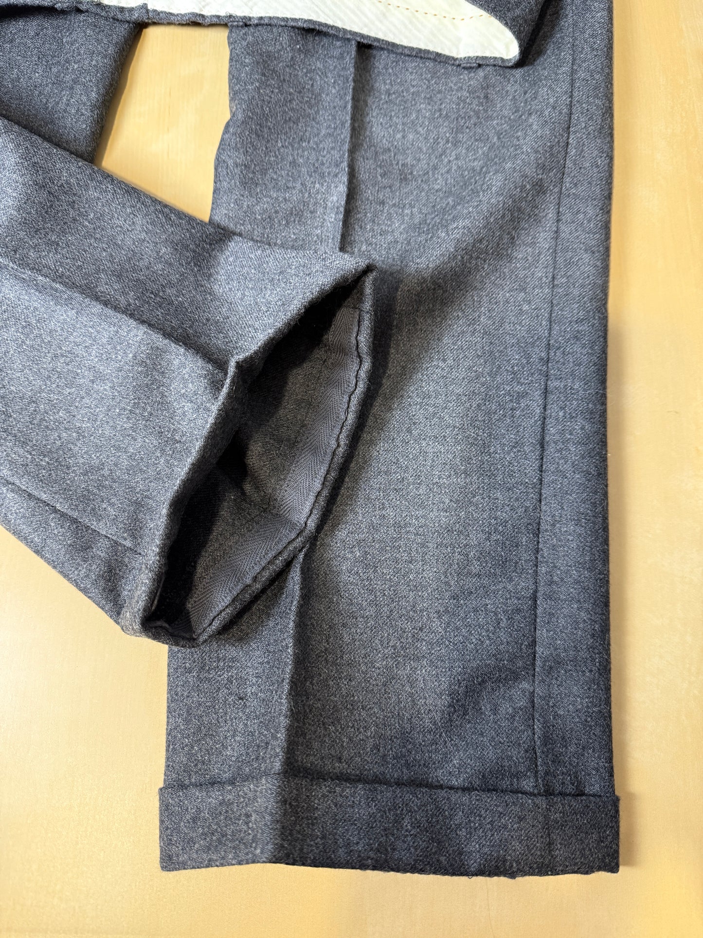 Pantaloni flanella grigio medio - tg. 50