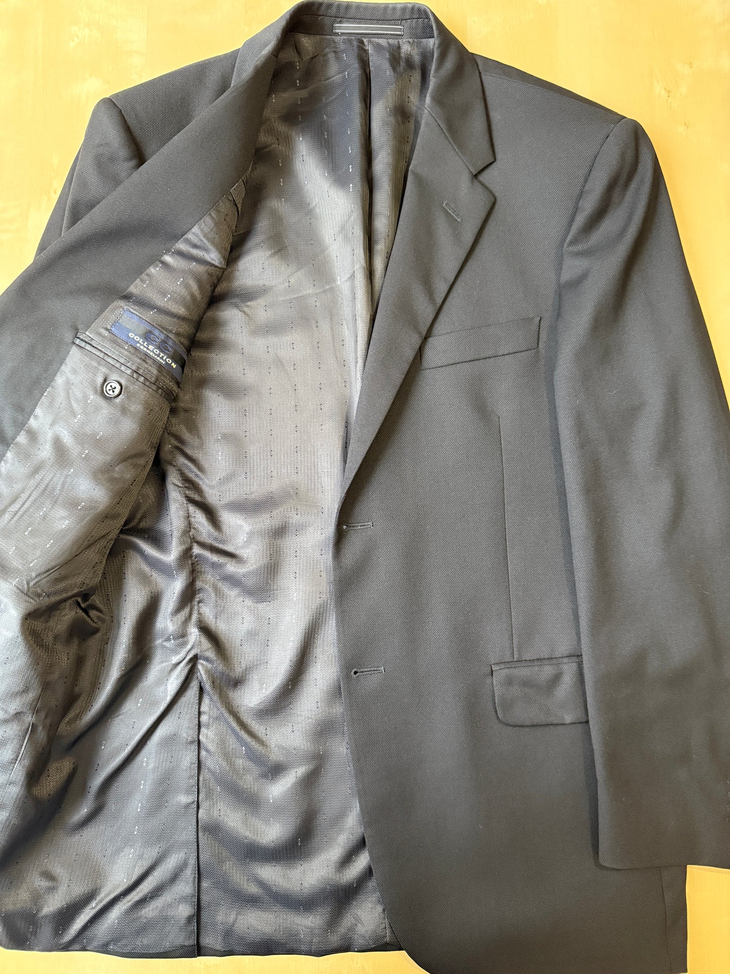 Giacca Corneliani in twill di lana nero - tg. 50/52