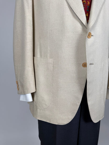Giacca Lanvin anni '70/'80 in pura seta avorio - tg. 48