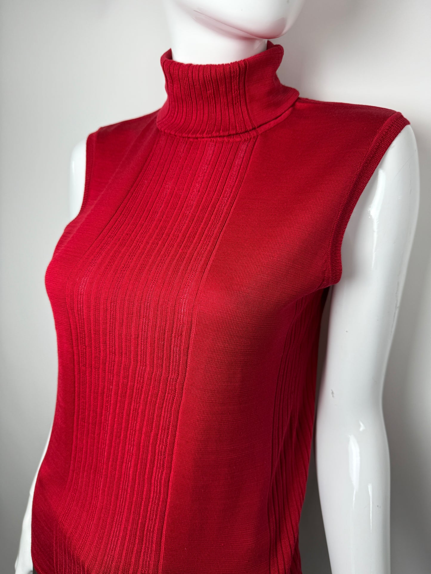 Maglia dolcevita smanicata in pura seta La Perla Malizia - tg. M