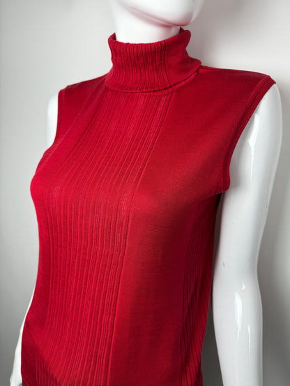 Maglia dolcevita smanicata in pura seta La Perla Malizia - tg. M