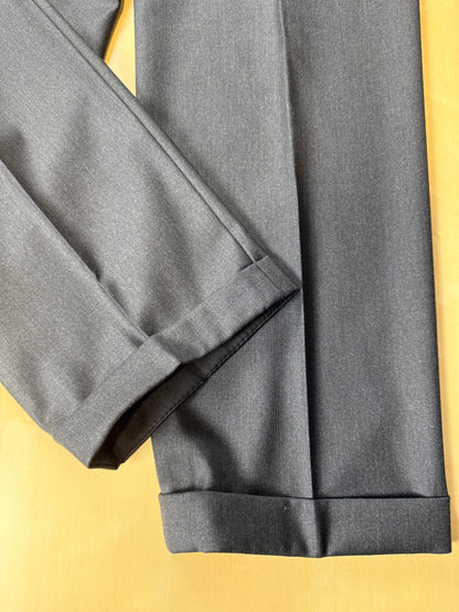 Completo Corneliani anni ‘90 flanella antracite - tg. 50/52