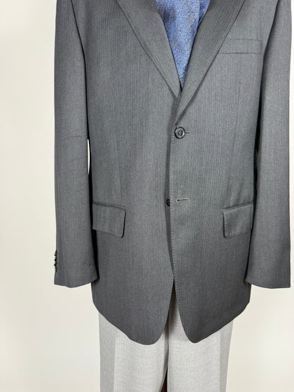 Giacca Valentino lana pettinata grigio spigato - tg. 52