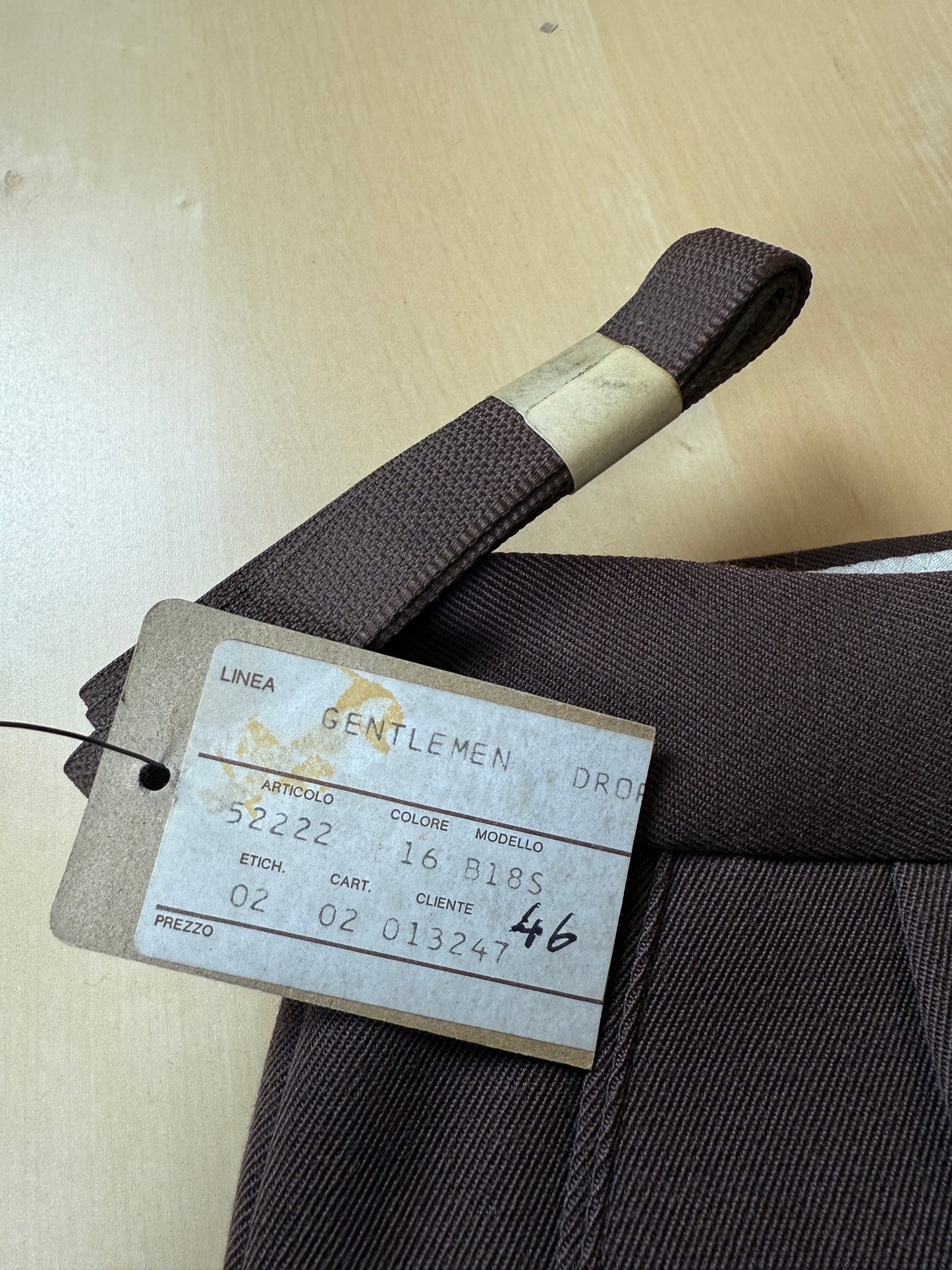 Pantaloni anni ‘70 in twill color cacao - tg. 42/44