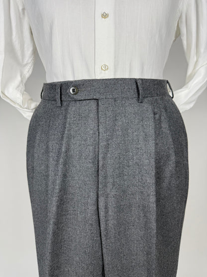 Pantaloni De Paz flanella grigio medio - tg. 50/52