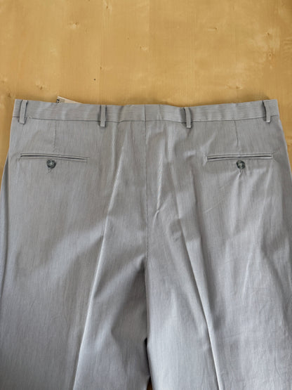 Pantaloni estivi cotone mille righe turchese (NOS) - tg. 58/60
