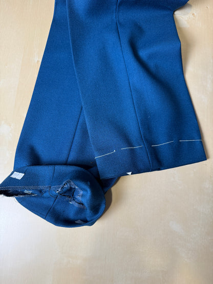 Pantaloni anni ‘70 flanella color ottanio (NOS) - tg. 46