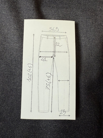 Pantaloni in flanella grigio antracite - tg. 60