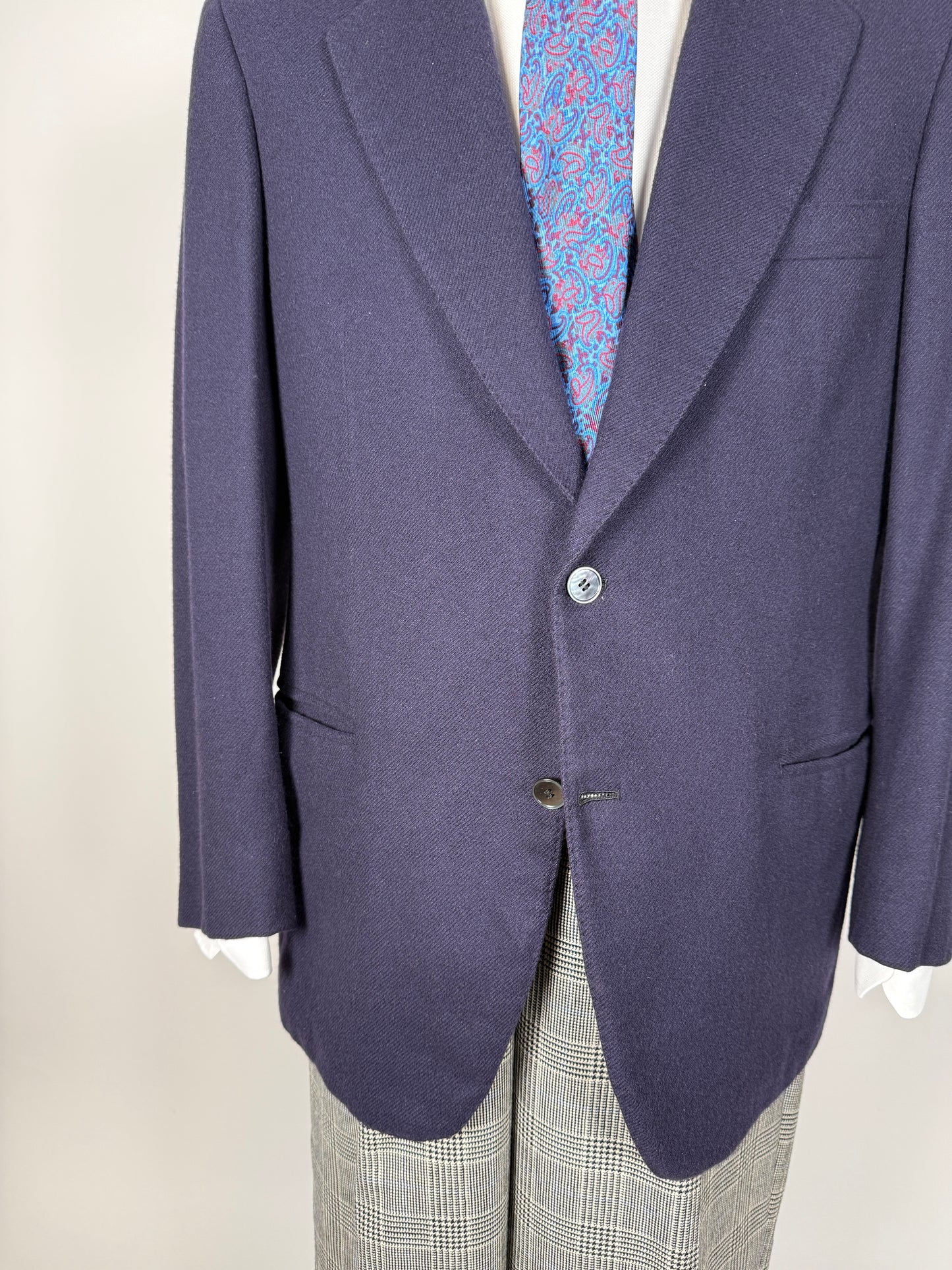 Giacca sartoriale in cashmere anni ‘70 - tg. 52/54