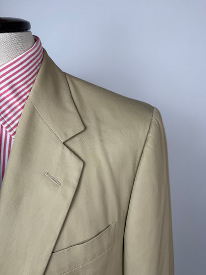 Completo Canali anni '90 twill di cotone beige - tg. 50